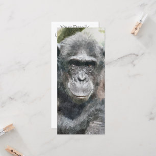 CUTE CHIMPANZEE CARD