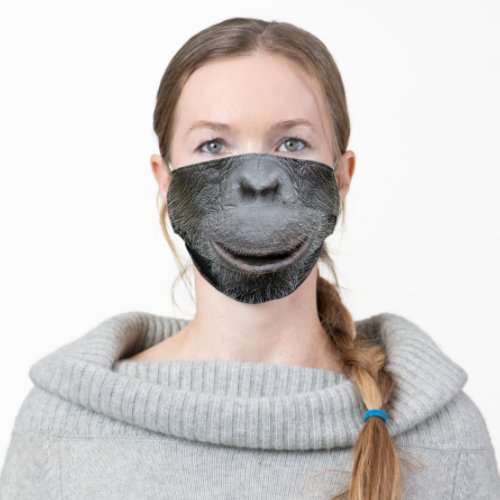 Cute Chimpanzee Monkey Mouth Adult Cloth Face Mask
