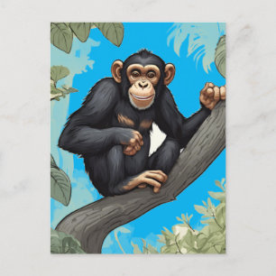 Cute Chimpanzee Postcard