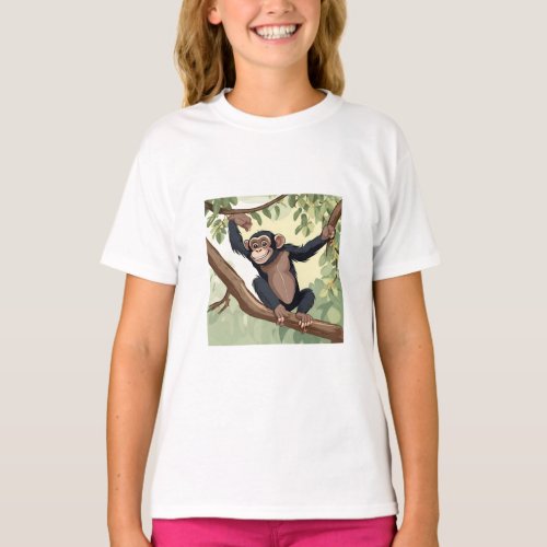 Cute Chimpanzee T_Shirt