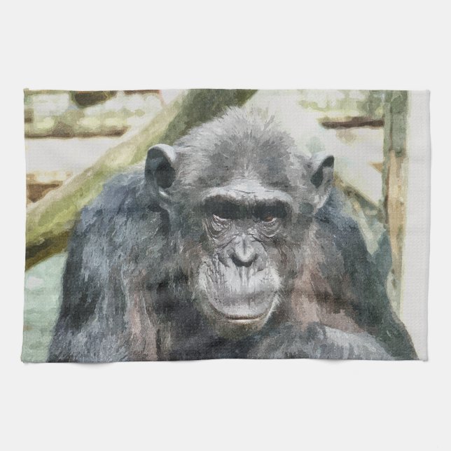 CUTE CHIMPANZEES TOWEL (Horizontal)