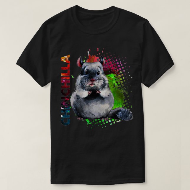 Cute Chinchilla 1 T-Shirt (Design Front)