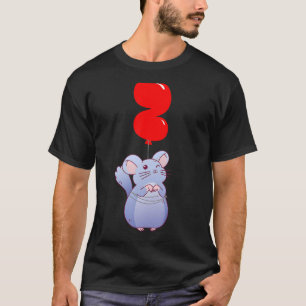 Cute Chinchilla 2nd Birthday Kids Balloon Part T-Shirt