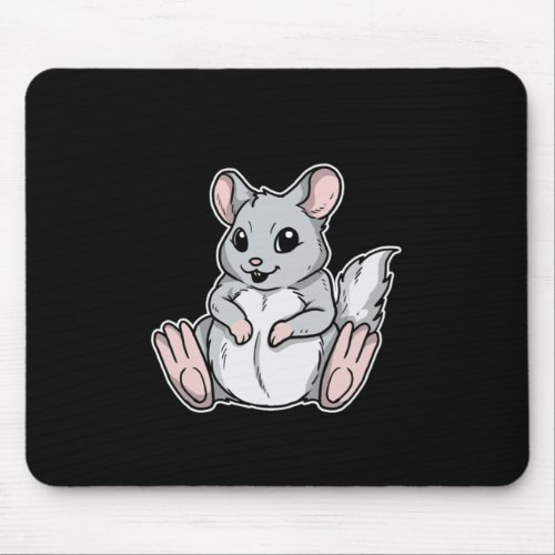 Cute Chinchilla Animal Gift Idea Mouse Pad