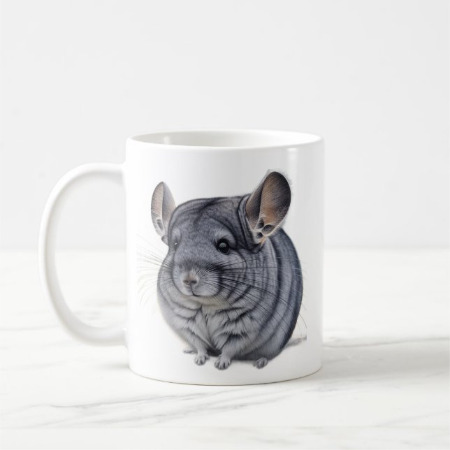 Cute Chinchilla Coffee Mug (Left)