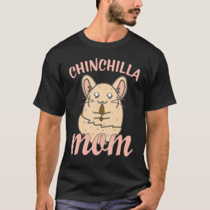 Cute Chinchilla Mom Design T-Shirt