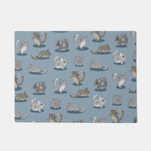 Cute Chinchilla Pattern Doormat