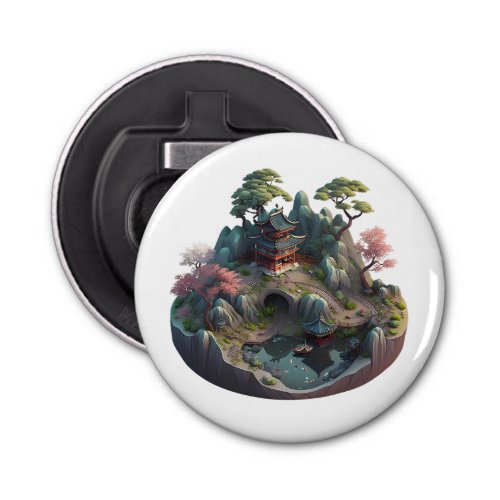 Cute Chinese Fantasy 3D Landscape Bottle Opener