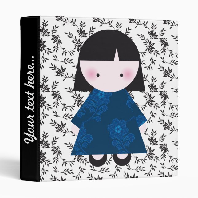 Cute chinese girl binder (Front/Spine)