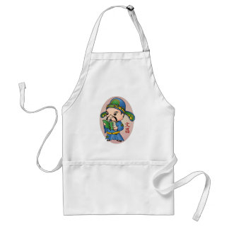 Cute Chinese God Of Education Adult Apron