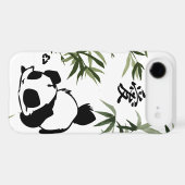 Cute Chinese "Love" Panda with Bamboos Case-Mate iPhone Case (Back (Horizontal))