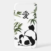 Cute Chinese "Love" Panda with Bamboos Case-Mate iPhone Case (Back)