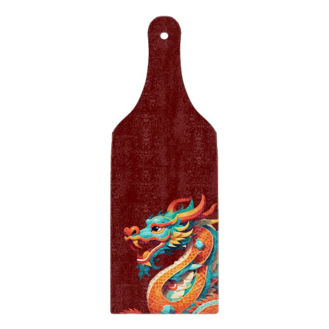 Cute Chinese New Year Dragon Zodiac Birthday CB Cutting Board (Front)