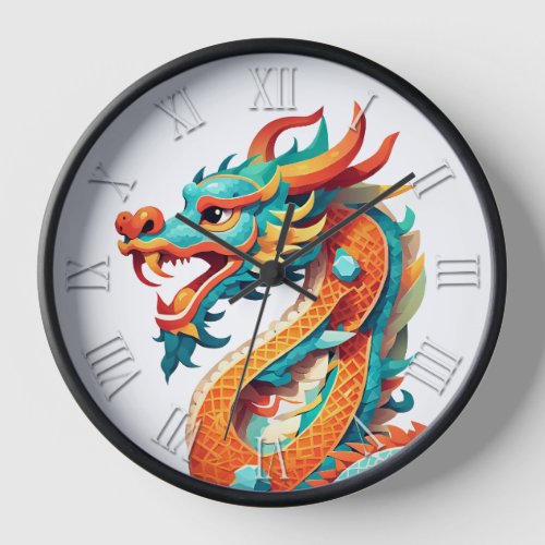 Cute Chinese New Year Dragon Zodiac Birthday WC Clock