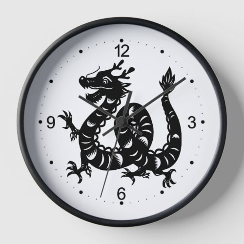 Cute Chinese New Year Dragon Zodiac BirthdayWC Clock