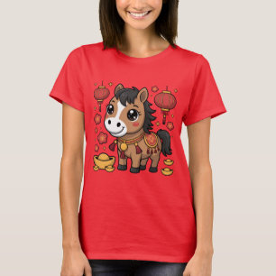Cute Chinese New Year Horse Tee   Lunar New Year