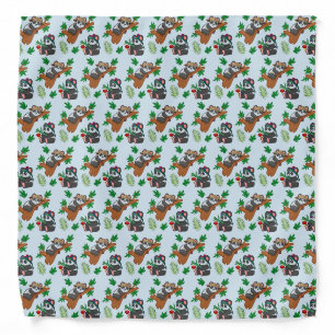 Cute Chinese Pandas Pattern Bandana