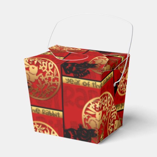 Cute Chinese Rabbit Year Zodiac Birthday TOFB Favor Boxes