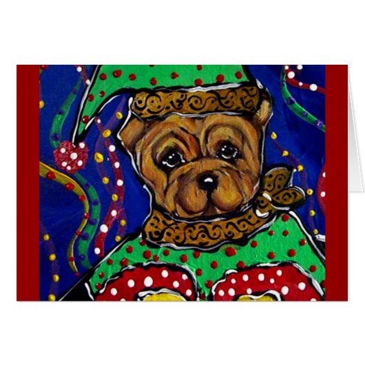 Cute Chinese Shar-Pei Cards (Front Horizontal)