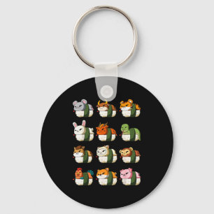 Cute Chinese Zodiac Animal Signs Lunar New Year Su Keychain