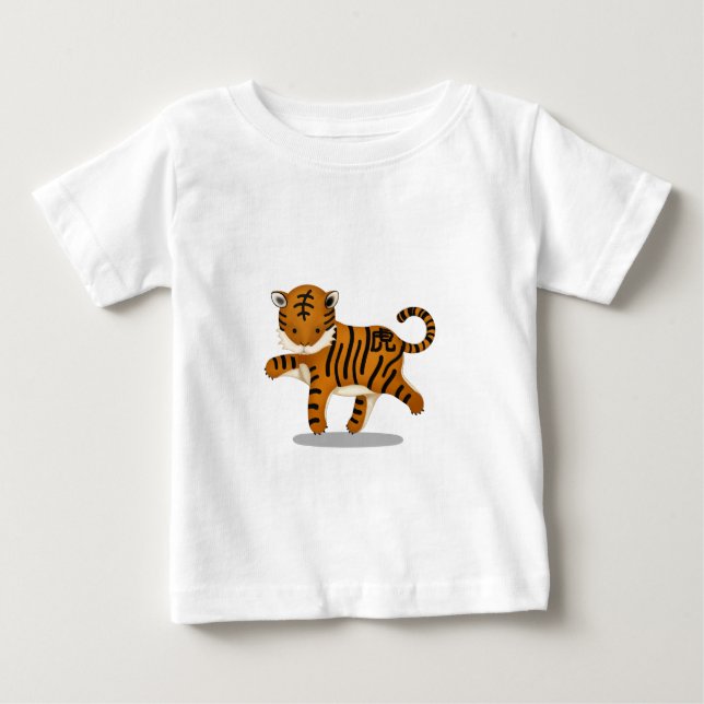 Cute Chinese Zodiac Tiger Baby T-Shirt (Front)