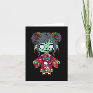 Cute Chinese Zombie Note Card