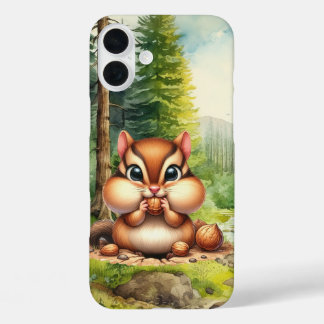 Cute chipmunk animal lovers iPhone 16 plus case