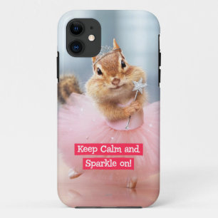 Cute Chipmunk Ballerina in tutu at Dance Studio iPhone 11 Case