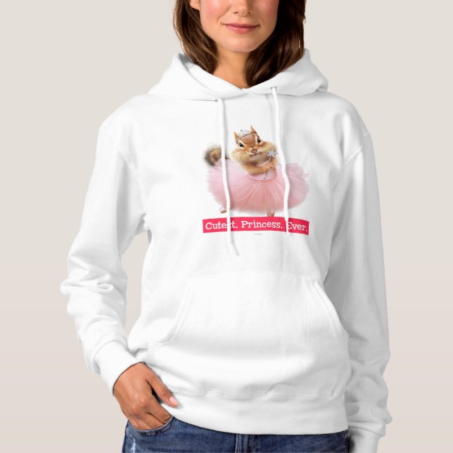 Cute Chipmunk Ballerina in tutu at Dance Studio Hoodie (Front)