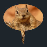 Cute Chipmunk Cake Topper<br><div class="desc">Really cute and cool chipmunk makes every single product and gift funny and awesome! This cool chipmunk closeup photo can be found on many different gift ideas that everyone will just love to receive!</div>