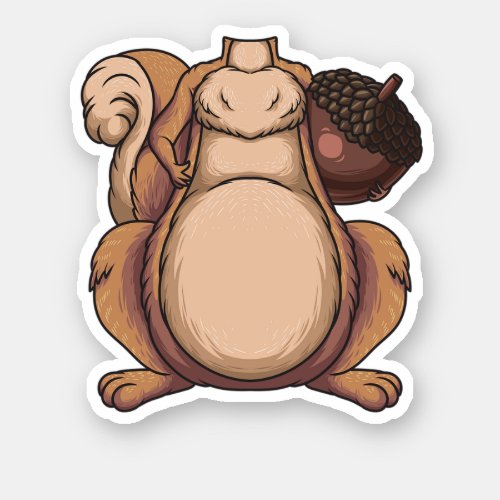 Cute Chipmunk Funny Quick Animal Perfect for adul Sticker