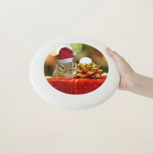 Cute Chipmunk Merry Christmas Wham-O Frisbee