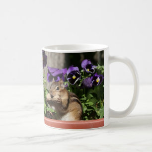 Cute Chipmunk - Peanut Pansies Funny Crossing Sign Coffee Mug