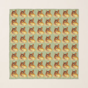 Cute Chipmunk Scarf! 可愛いシマリスのスカーフ! Scarf