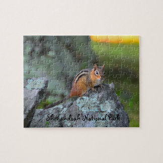 Cute Chipmunk, Shenandoah National Park Jigsaw Puzzle