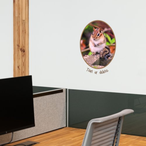 Cute Chipmunk Wildlife Personalized   Wall Decal