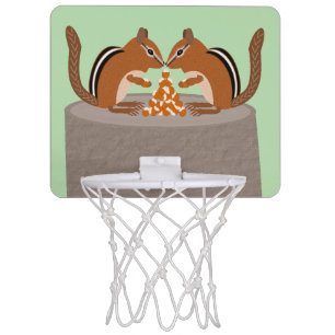 Cute Chipmunks Fall Wedding Mini Basketball Hoop