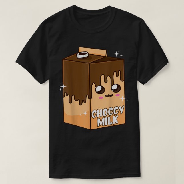 Cute Choccy Milk Kawaii Meme T-Shirt (Design Front)