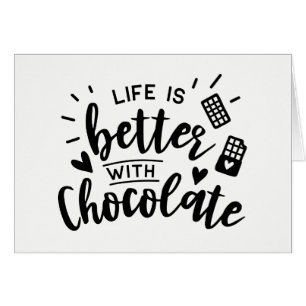 Cute Chocolate Addict - Hello, Thinking of you, Cards