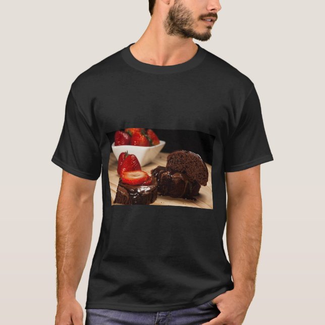 Cute Chocolate Cake Lover Tee (Front)