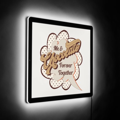 cute chocolate candy shop LED sign