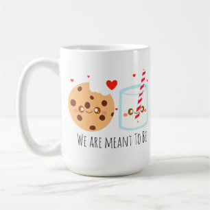 Cute Chocolate Chip Cookie And Glass Of Milk Coffee Mug