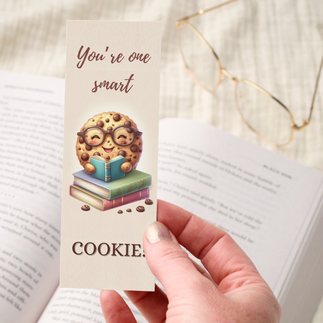 Cute Chocolate Chip Cookie Reading Teacher Gift  Bookmarks (Hand)