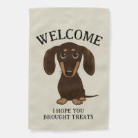 Cute Chocolate Dachshund Welcome