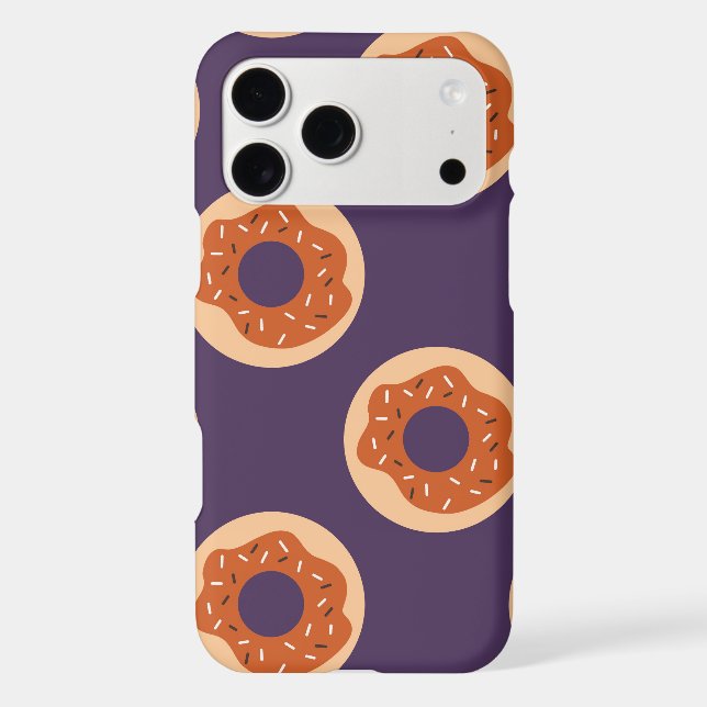 Cute Chocolate Donuts Design Iphone Case (Back)