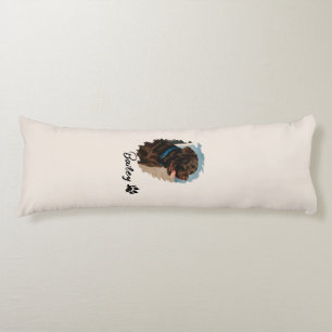 Cute Chocolate Labrador Dog – Bailey Pet Gift Body Pillow