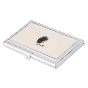 Cute Chocolate Labrador Dog – Bailey   Pet Gift Business Card Case