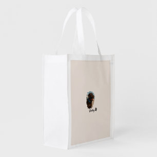 Cute Chocolate Labrador Dog – Bailey Pet Gift Grocery Bag