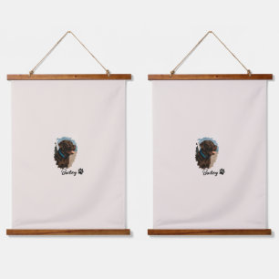 Cute Chocolate Labrador Dog – Bailey Pet Gift Hanging Tapestry