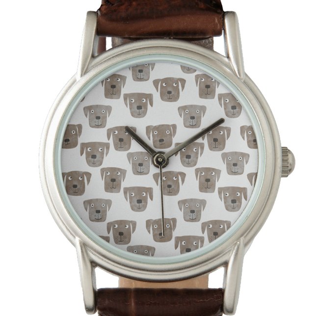 Cute Chocolate Labrador Retriever Dog Watch (Fun Chocolate Labrador Retriever Dog watch)
